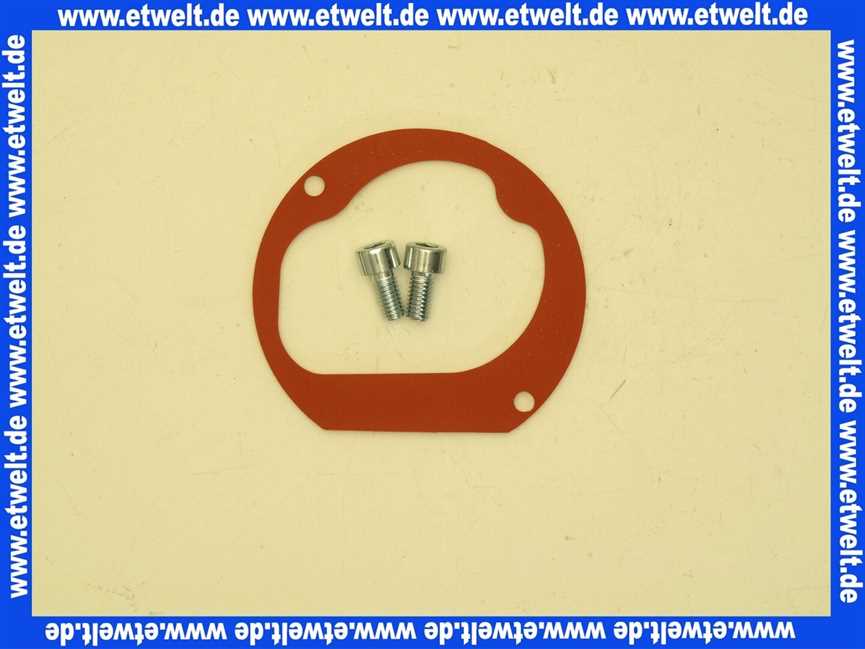 8603048 Wolf Flachdichtung für Übergangsrohr Gasgebläse 1 Stück komplett mit Schrauben
