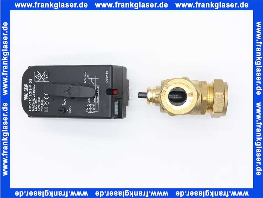 9146799 Wolf 3-Wegeumschaltventil und Stellmotor
