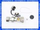 Buderus Logafix V2 Kappenventil MS 3/4 x 3/4 PN 10 vernickelt 7738342117