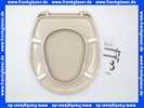 09B201B0302Y Diana WC-SITZ mit Deckel und Edelstahlscharnieren in Bahamabeige