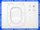 0062090096 Duravit WC-Sitz D-Code mit Absenkautomatik Scharniere edelstahl, lang, weiß