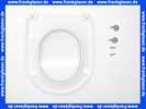 0066910000 Duravit WC-Sitz Starck 2/Happy D. weiss mit Deckel Scharniere edelstahl