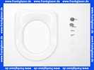 0066910000 Duravit WC-Sitz Starck 2/Happy D. weiss mit Deckel Scharniere edelstahl