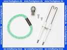 Wartungsset Wartungssatz für Buderus Heizkessel G205 mit Öl Blaubrenner BE 2.0 oder 2.1 68 KW (Stahlbrennerrohr) für die jährliche Wartung komplett mit Zündelektroden, Brennerrohrdichtung und Öldüse