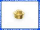 Stopfen Vierkant Messing roh 3/8 803038