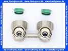 Flamco Hahnblock EXCLUSIV Eck E2/50 G3/4i x G3/4a MS vern. m. Konus F10016