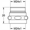 01245000 Grohe Nippel 01245 für Mehrzweckbatterie nur m.Mousseur 13929 M24x1 x M24x1 chrom