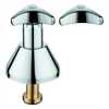 11330 Grohe Oberteil 1/2 f.UP-Ventil m.Trecorn-Griff m.lg Kegel kalt verchr.