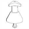 11330 Grohe Oberteil 1/2 f.UP-Ventil m.Trecorn-Griff m.lg Kegel kalt verchr.