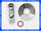 12005 Grohe S-Anschluss Grohe 1/2Zoll x 3/4 Zoll Verstellbereich 30mm mit Rosette verchromt