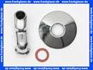 12005 Grohe S-Anschluss Grohe 1/2Zoll x 3/4 Zoll Verstellbereich 30mm mit Rosette verchromt