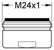 13929FF0 Grohe Mousseur 13929 Durchflussklasse A 15l/min bei 3 bar M24x1 türkis