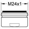 13960000 Grohe Laminarstrahlregler 13960 9l/min bei 3,5 bar M24x1 chrom