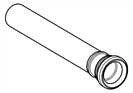 37105K00 Grohe Verlängerung 37105 300mm lang für Wandeinbau Spülrohr schwarz