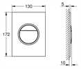 37601000 Grohe WC-Betätigung Nova Cosmopolitan S 37601 2-Mengen/Start & Stopp chrom
