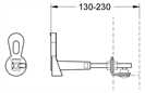 38733000 Grohe Rapid SL 38733 Montagewinkel mit Wandlasche und Befestigungsmaterial