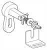 38733000 Grohe Rapid SL 38733 Montagewinkel mit Wandlasche und Befestigungsmaterial