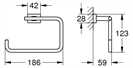 40510001 Grohe Handtuchring Essentials Cube 40510 Metall chrom