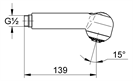 44055226 Grohe EICHELBERG Doppelstrahl-Brause 440552 für Al Dente Küchenarmaturen ND chrom