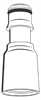 45900 Grohe Brauseanschlussnippel f.Freehander verchromt