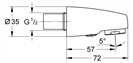 46103AG0 Grohe Auslaufbrause 46103 für Europlus alt Waschtischbatterie aranja/gold