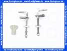 115705 Hamberger Universal-Excenterscharnier Edelstahl für Cosima-Design WC-Sitz