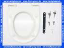 Keramag WC-Sitz Renova Nr.1 mit Edelstahlscharnieren abnehmbar weiß