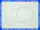 573620 Keramag Klosettsitz Vitelle mit Deckel Scharniere verchromt, weiss