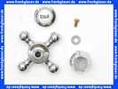 753000500 Kludi Ersatzteil Kreuzgriff mit Haube Cold chrom