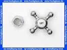 Kludi-Ersatzteil Kreuzgriff mit Haube Hot chrom 7530105-00