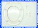 790820102 Pagette WC-Sitz PAGETTE EXKLUSIV mit Deckel und Konststoffscharnier Befestigung weiss