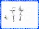 794390200 Pagette Universal-Excenterscharnier Edelstahl für Cosima-Design WC-Sitz
