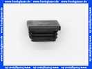 Stopfen vierkant PE schwarz 40x40mm