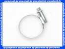 Schlauchklemme Spannbereich 16-27 mm Bandbreite 12 mm Schlauchschelle 16-27/12 W1 aus verzinktem Stahl nach DIN 3017 mit Schneckengewinde
