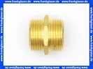 Gewindenippel Doppelnippel 3/4 Zoll AG x 3/4 Zoll AG flachdichtend Messing beidseitig Aussengewinde