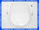 8809S1 Villeroy & Boch WC-Sitz Serie Hommage mit Quickrelease und Softclose Scharniere verchromt R1 Weiss