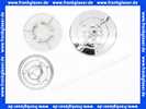 632267 Viega Drehgriff Visign M4 R4-Rosette zur Multiplex und Rotaplex verchromt