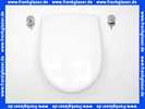 CLWC002 Vigour WC-Sitz clivia Edelstahl Scharnier abnehmbar m.Absenkautomatik weiss
