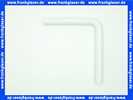 Wisa Spülrohrbogen 390x350 mm, weiß Material: PVC 1409111601